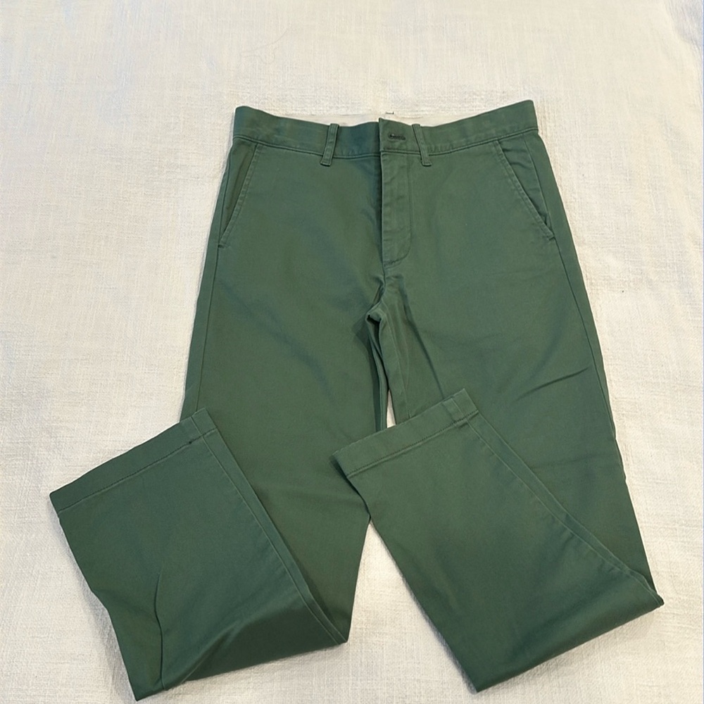 J Crew Boys Crewcuts Green Chino Pants size 10 slim.